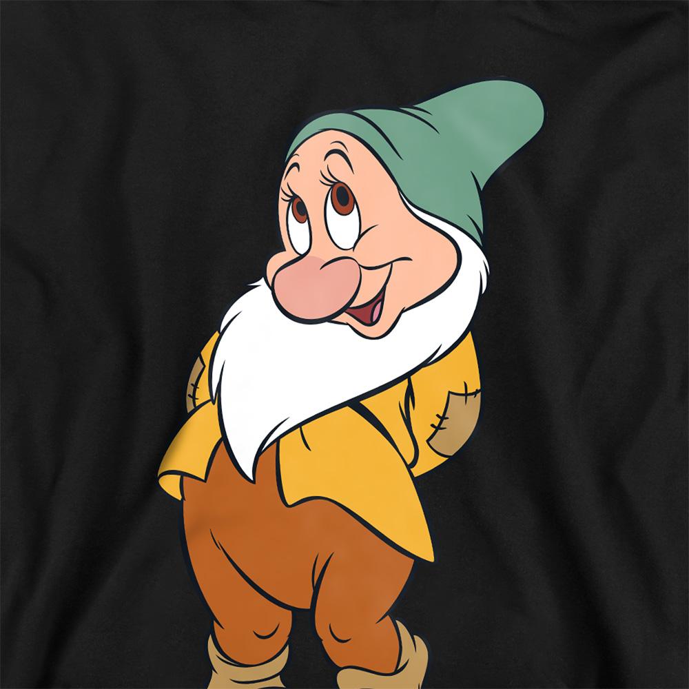Black - Side - Snow White And The Seven Dwarfs Childrens-Kids Flirty Bashful Hoodie