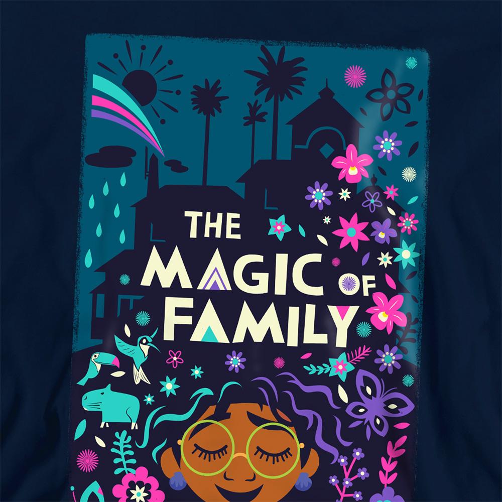 Navy - Side - Encanto Childrens-Kids The Magic Of Family Hoodie