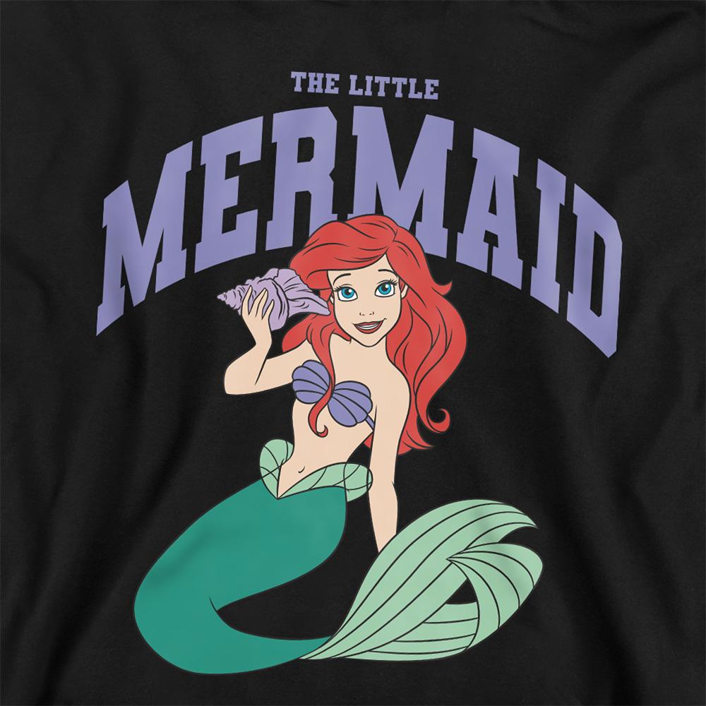 Athletic Heather - Side - The Little Mermaid Childrens-Kids Collegiate Heather Hoodie