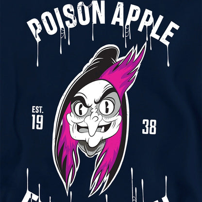 Navy - Side - Snow White Childrens-Kids Poison Apple Est 1938 Evil Witch Hoodie