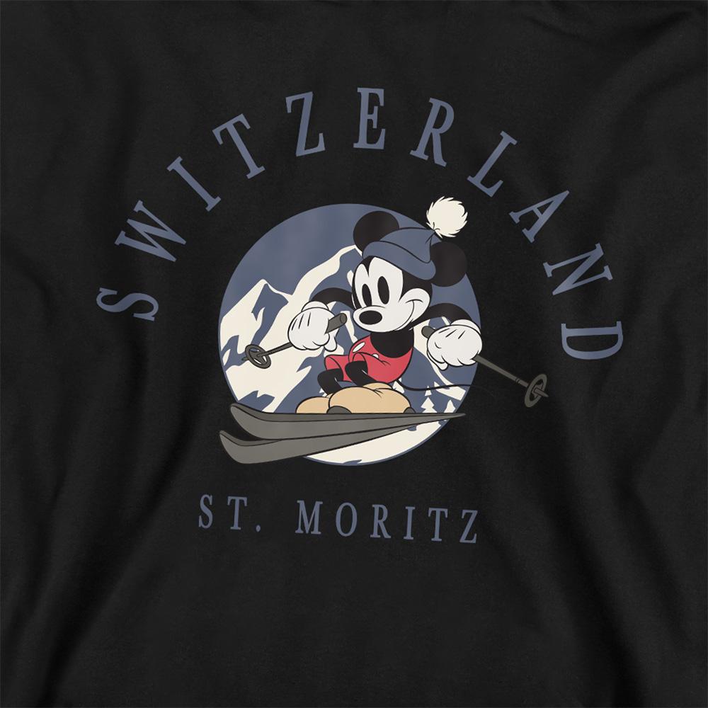 Athletic Heather - Side - Disney Childrens-Kids Switzerland Mickey Mouse Heather Hoodie