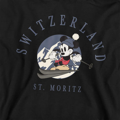 Athletic Heather - Side - Disney Childrens-Kids Switzerland Mickey Mouse Heather Hoodie