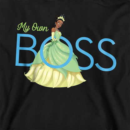 Athletic Heather - Side - The Princess and the Frog Childrens-Kids My Own Boss Tiana Heather Hoodie