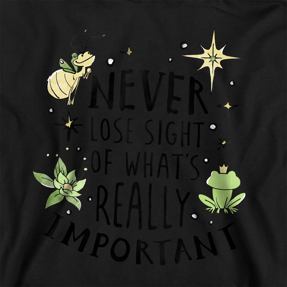 Black - Side - The Princess and the Frog Childrens-Kids Never Lose Sight Hoodie