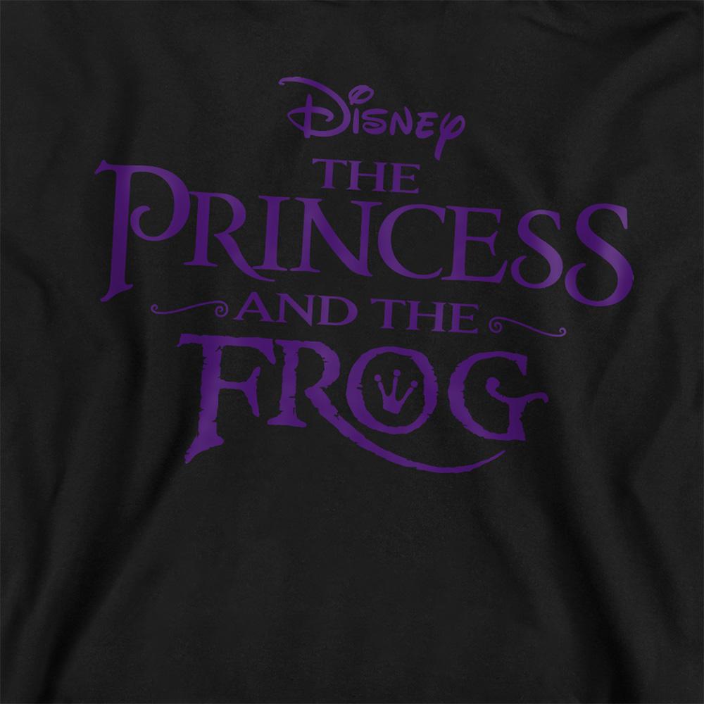 Athletic Heather - Side - The Princess and the Frog Childrens-Kids Logo Heather Hoodie