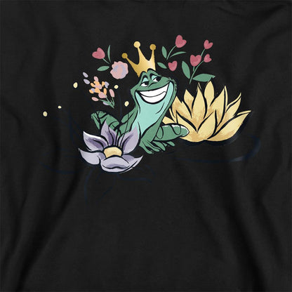 Black - Side - The Princess and the Frog Childrens-Kids Tiana & Prince Naveen Hoodie