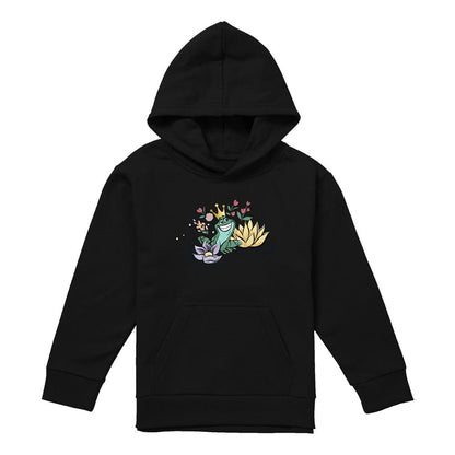 Black - Front - The Princess and the Frog Childrens-Kids Tiana & Prince Naveen Hoodie