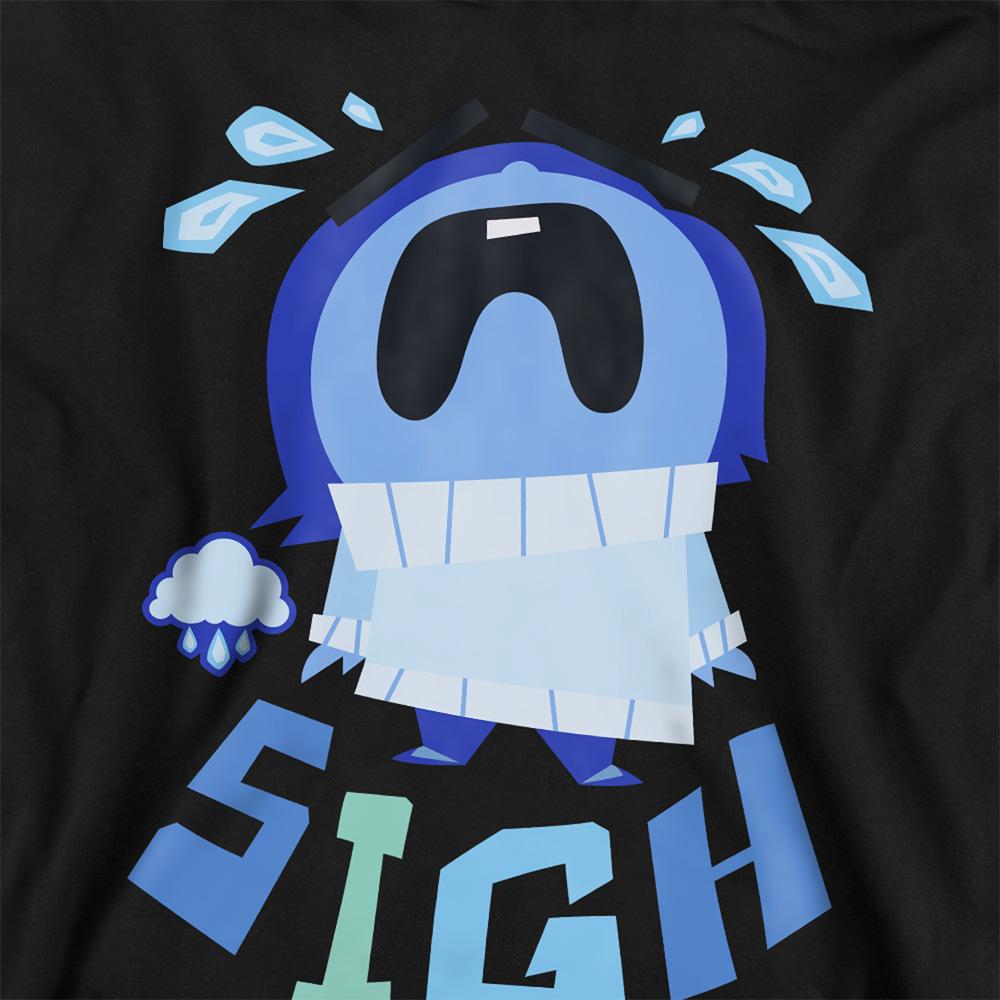Athletic Heather - Side - Inside Out 2 Childrens-Kids Sadness Heather Hoodie