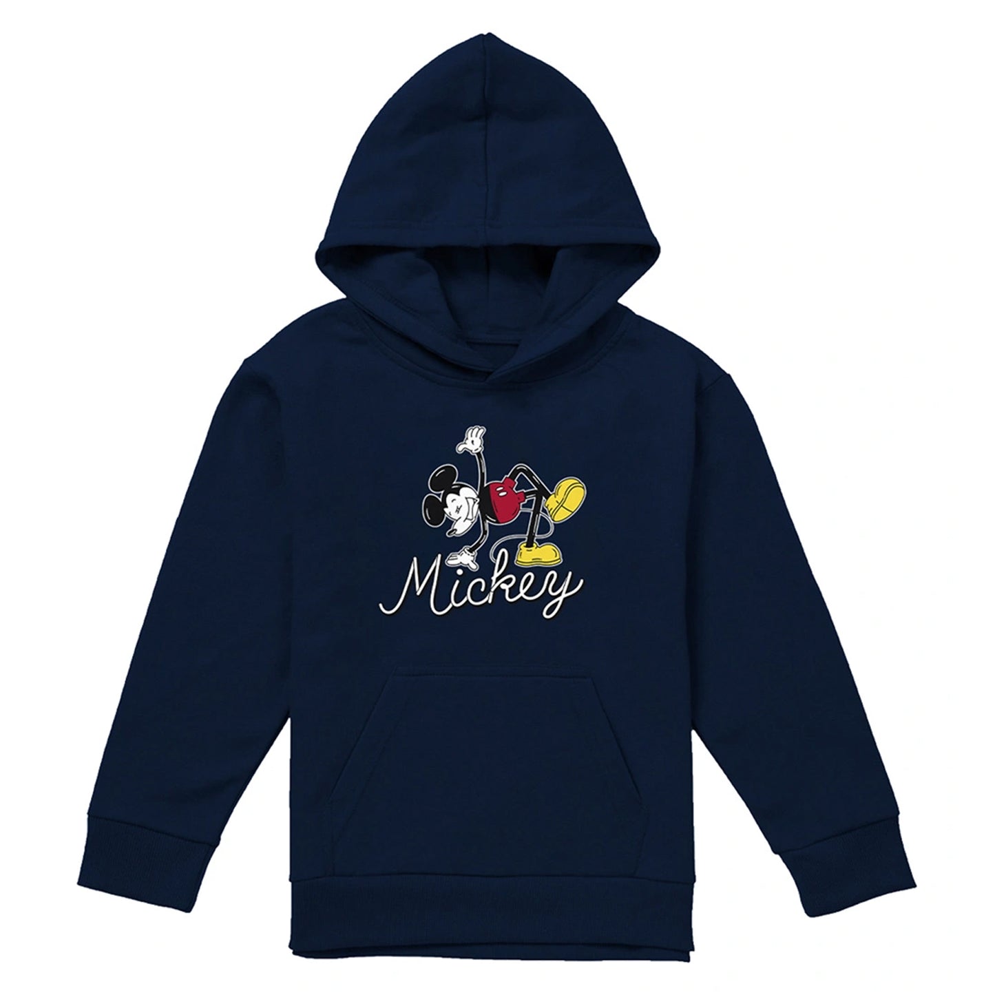 Navy - Front - Disney Childrens-Kids Funky Dance Mickey Mouse Hoodie