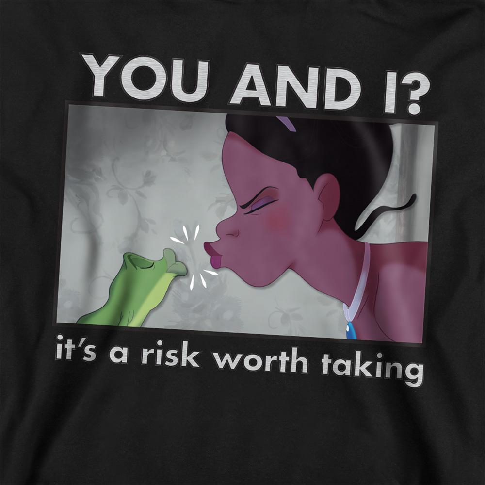 Athletic Heather - Side - The Princess and the Frog Childrens-Kids A Risk Worth Taking Tiana Heather Hoodie