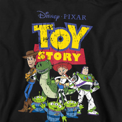 Athletic Heather - Side - Toy Story Childrens-Kids Group Heather Hoodie