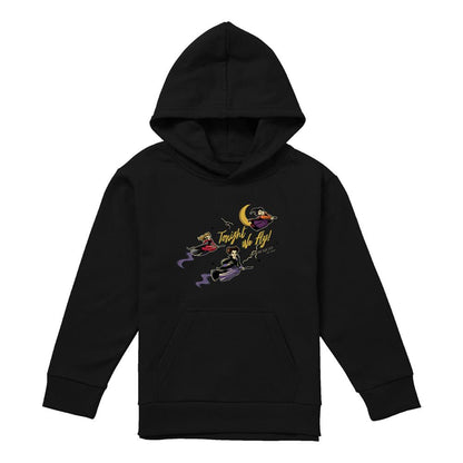 Black - Front - Hocus Pocus Childrens-Kids Tonight We Fly Sanderson Sisters Hoodie