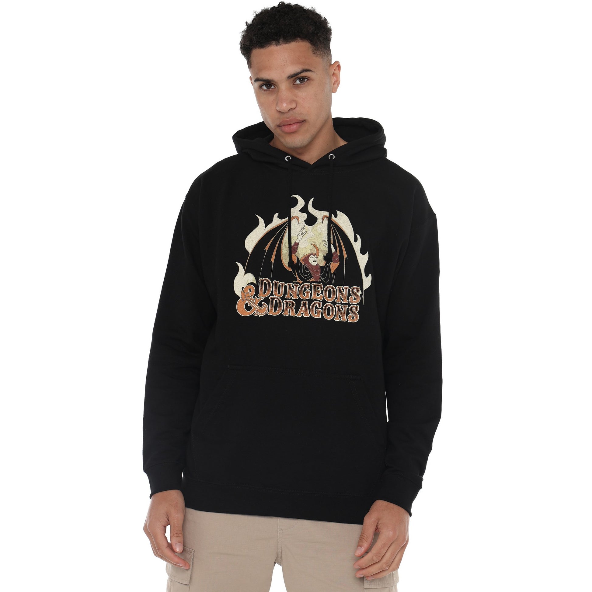 Black - Side - Dungeons & Dragons Mens Venger Pullover Hoodie
