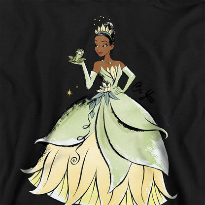 Black - Side - The Princess and the Frog Childrens-Kids Be You, It´s Beautiful Tiana Hoodie