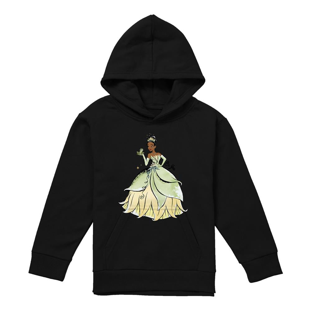 Black - Front - The Princess and the Frog Childrens-Kids Be You, It´s Beautiful Tiana Hoodie