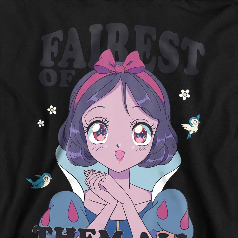 Black - Side - Snow White Childrens-Kids Fairest Of Them All Hoodie