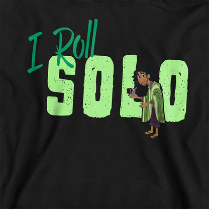 Black - Side - Encanto Childrens-Kids I Roll Solo Bruno Hoodie