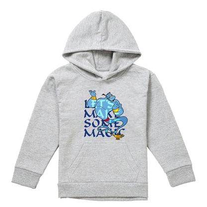 Athletic Heather - Front - Aladdin Childrens-Kids Let´s Make Some Magic Genie Pullover Hoodie
