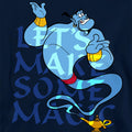Navy - Side - Aladdin Childrens-Kids Let´s Make Some Magic Genie Pullover Hoodie