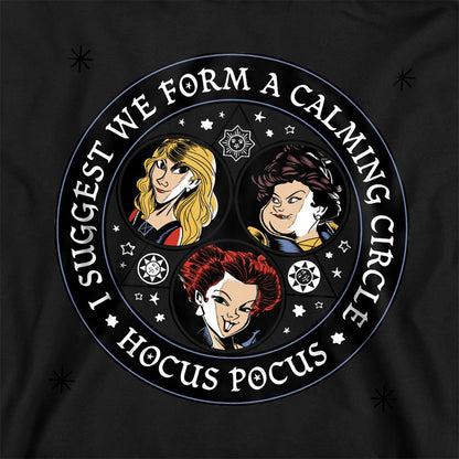 Black - Side - Hocus Pocus Childrens-Kids Form A Calming Circle Sanderson Sisters Hoodie