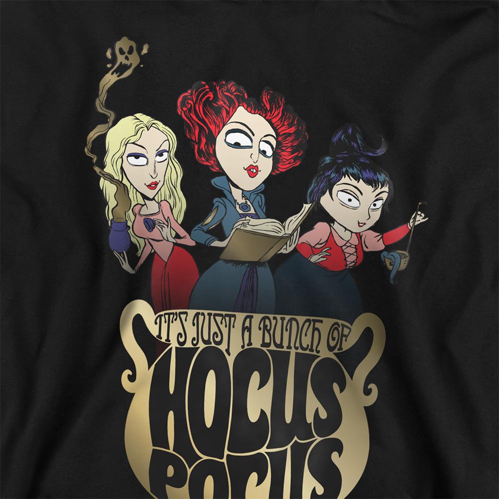 Black - Side - Hocus Pocus Childrens-Kids Cooking Up A Potion Sanderson Sisters Hoodie