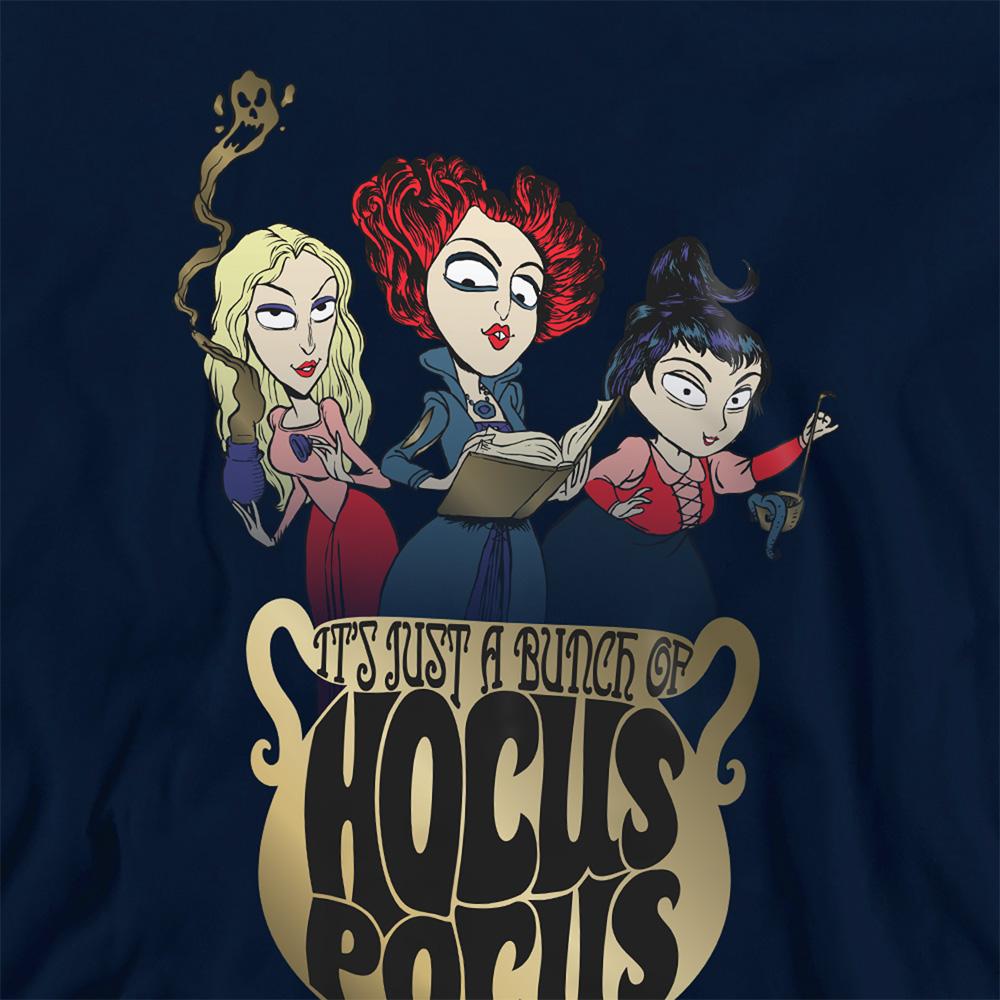 Navy - Side - Hocus Pocus Childrens-Kids Cooking Up A Potion Sanderson Sisters Hoodie