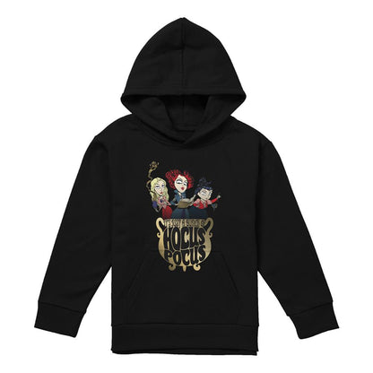 Black - Front - Hocus Pocus Childrens-Kids Cooking Up A Potion Sanderson Sisters Hoodie