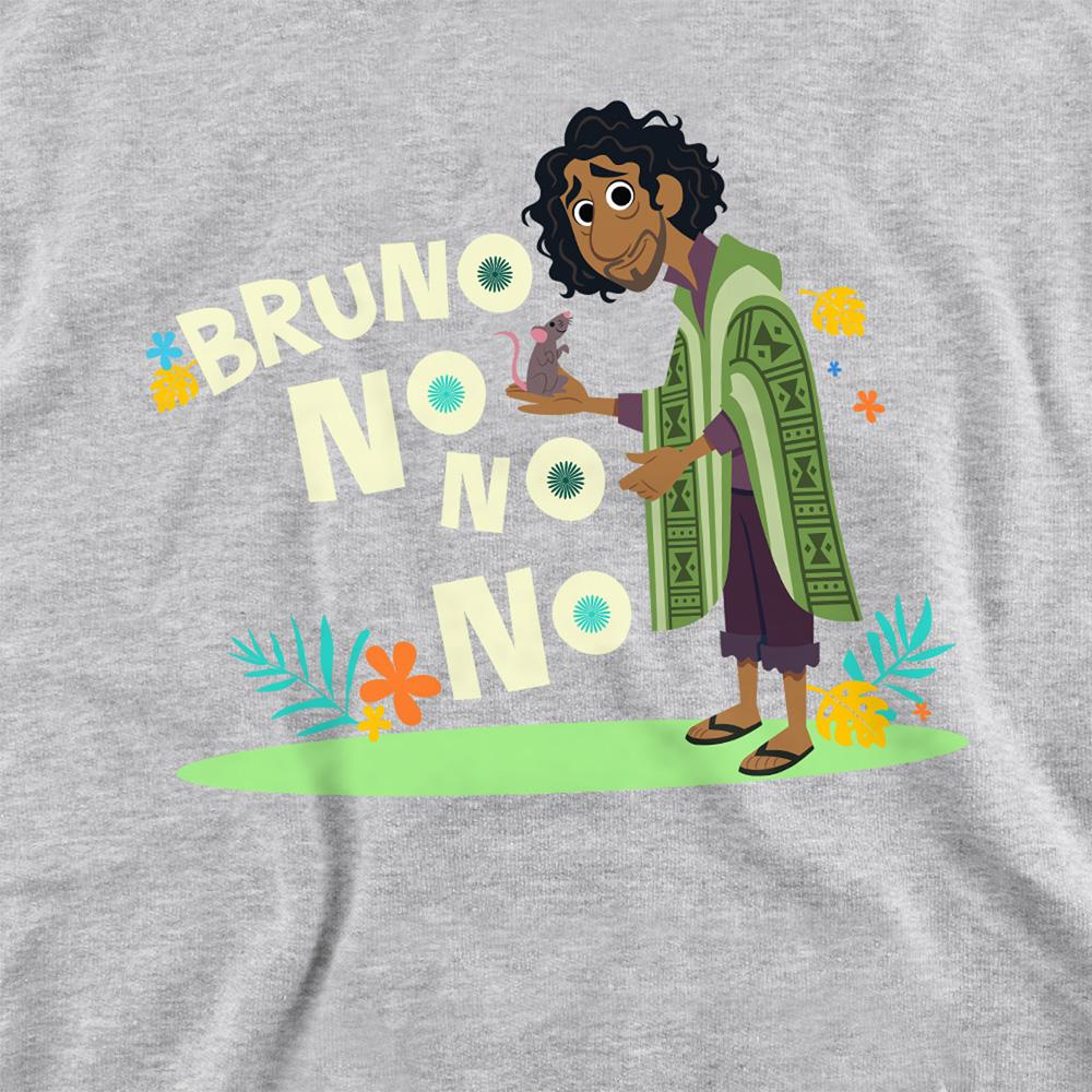 Athletic Heather - Side - Encanto Childrens-Kids No, No, No Bruno Heather Hoodie