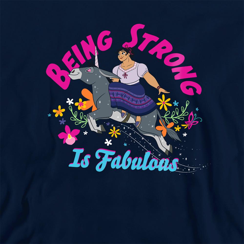 Navy - Back - Encanto Childrens-Kids Being Strong Is Fabulous Luisa Hoodie