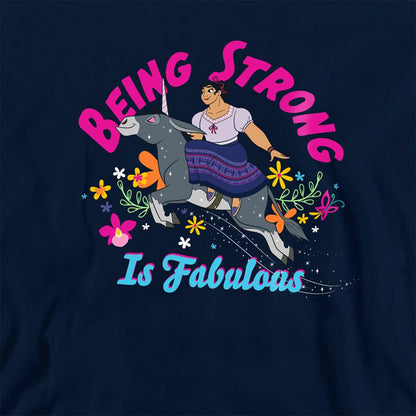 Navy - Back - Encanto Childrens-Kids Being Strong Is Fabulous Luisa Hoodie