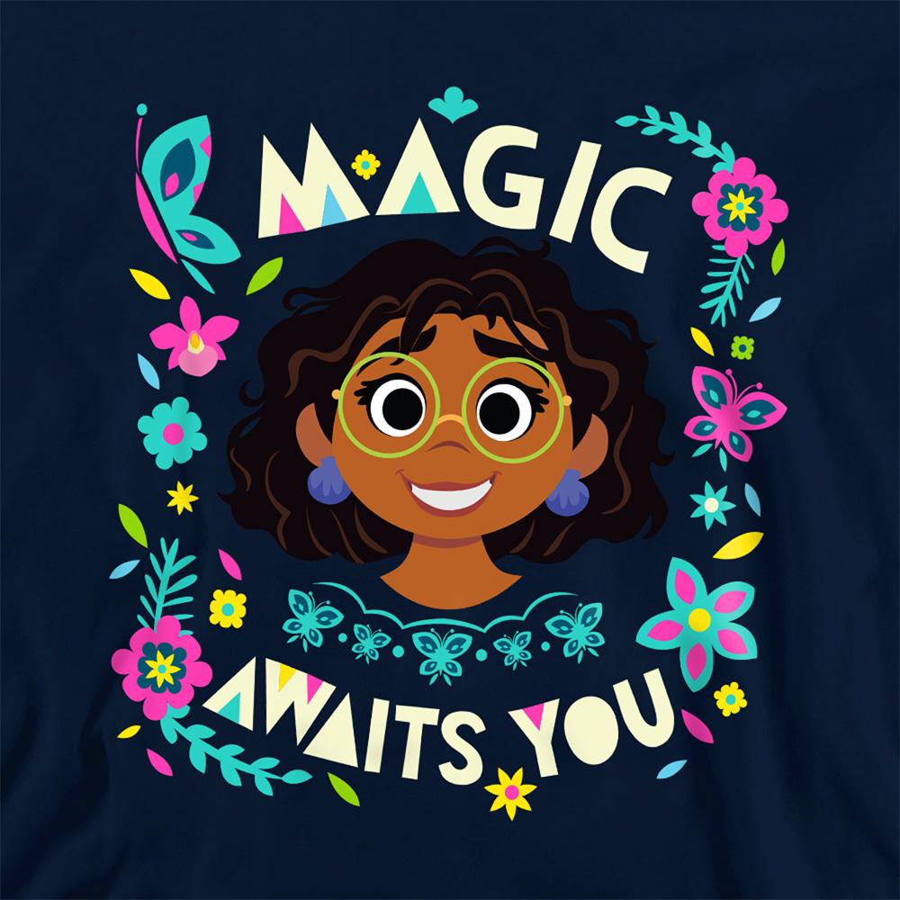 Navy - Back - Disney Childrens-Kids Magic Awaits You Mirabel Hoodie