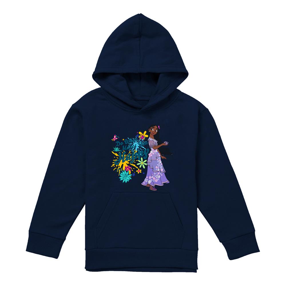 Navy - Front - Encanto Childrens-Kids Do What Makes You Happy Isabela Hoodie