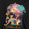 Athletic Heather - Back - Aladdin Childrens-Kids Ready For Adventure Jasmine Abu Rajah Genie Pullover Hoodie