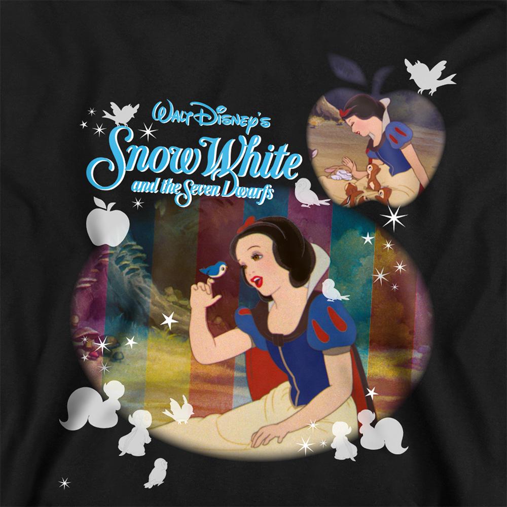Athletic Heather - Back - Snow White And The Seven Dwarfs Childrens-Kids Movie Shot Heather Hoodie
