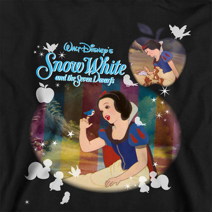 Athletic Heather - Back - Snow White And The Seven Dwarfs Childrens-Kids Movie Shot Heather Hoodie