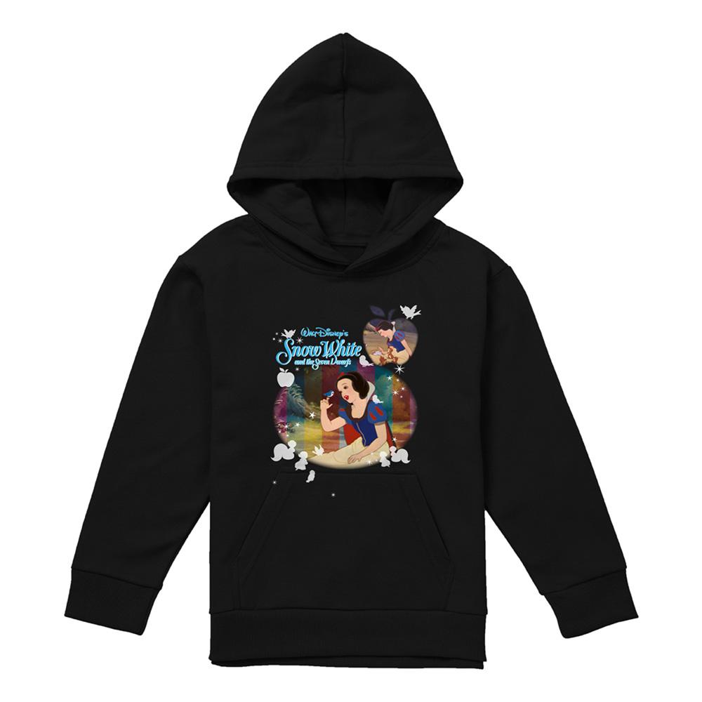 Athletic Heather - Front - Snow White And The Seven Dwarfs Childrens-Kids Movie Shot Heather Hoodie