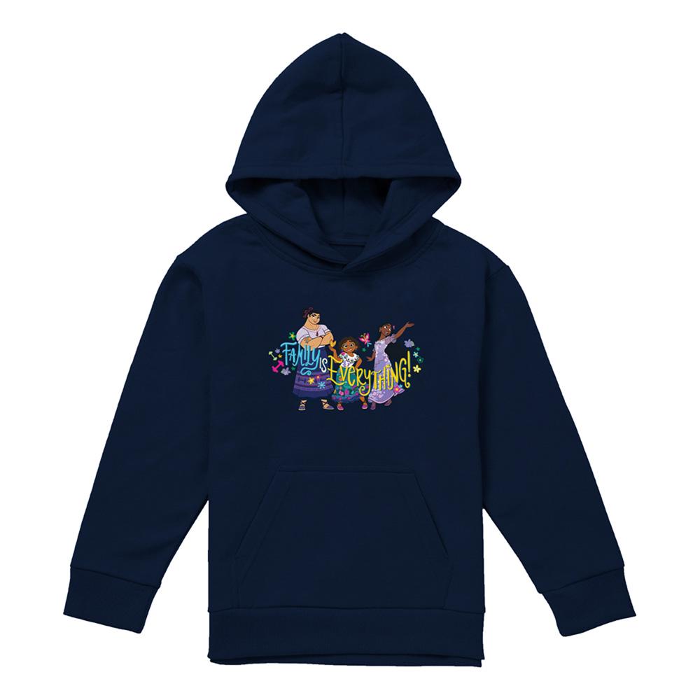 Navy - Front - Encanto Childrens-Kids Family Is Everything Mirabel Isabela Luisa Hoodie