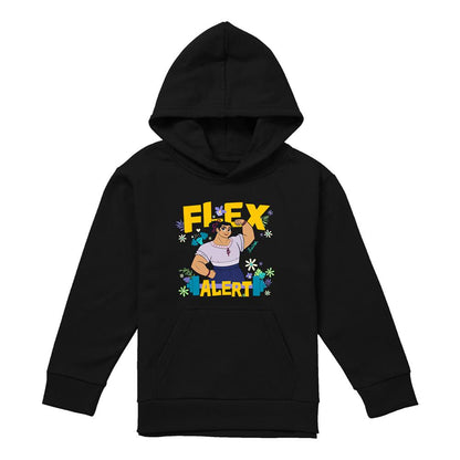 Black - Front - Encanto Childrens-Kids Flex Alert Luisa Hoodie
