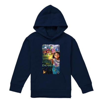 Navy - Front - Encanto Childrens-Kids Movie Poster Hoodie