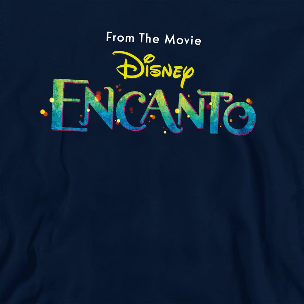 Navy - Back - Encanto Childrens-Kids Logo Hoodie