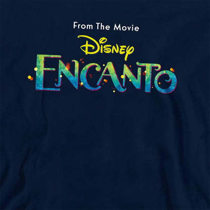 Navy - Back - Encanto Childrens-Kids Logo Hoodie