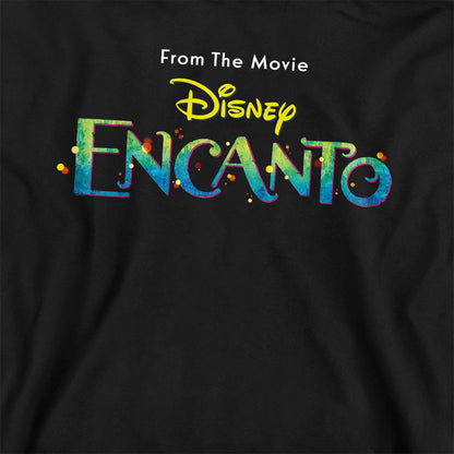 Black - Back - Encanto Childrens-Kids Logo Hoodie