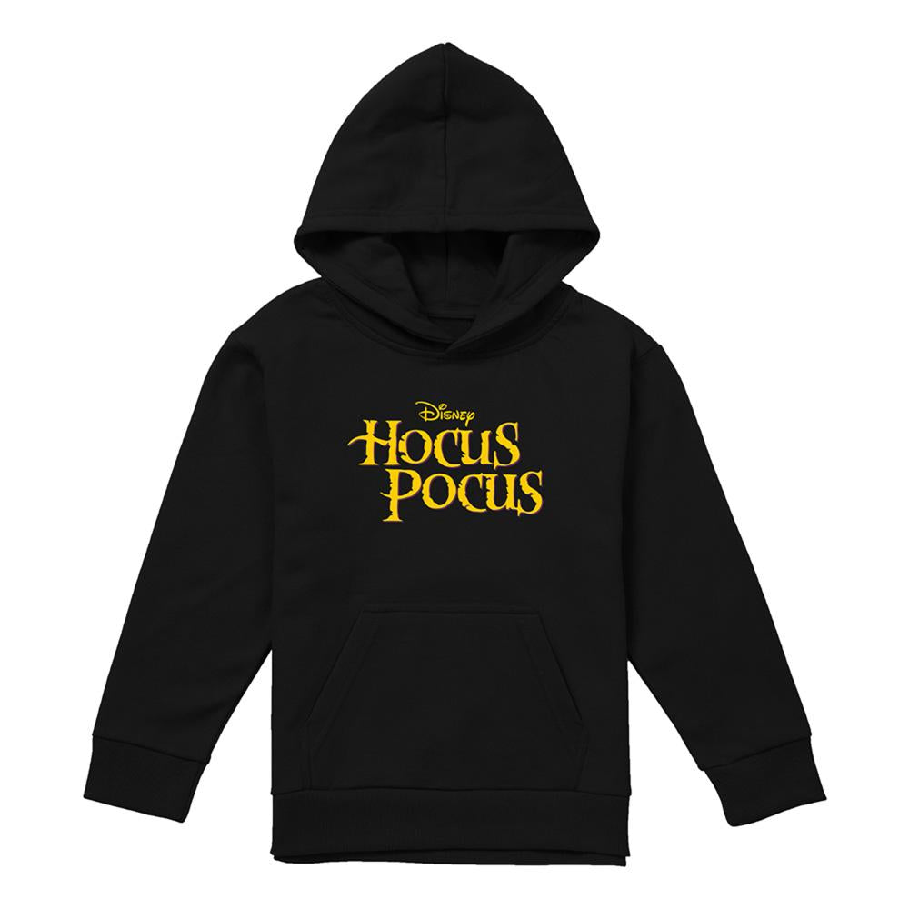 Black - Front - Hocus Pocus Childrens-Kids Logo Hoodie