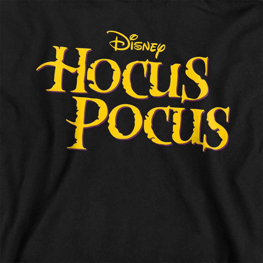 Black - Back - Hocus Pocus Childrens-Kids Logo Hoodie