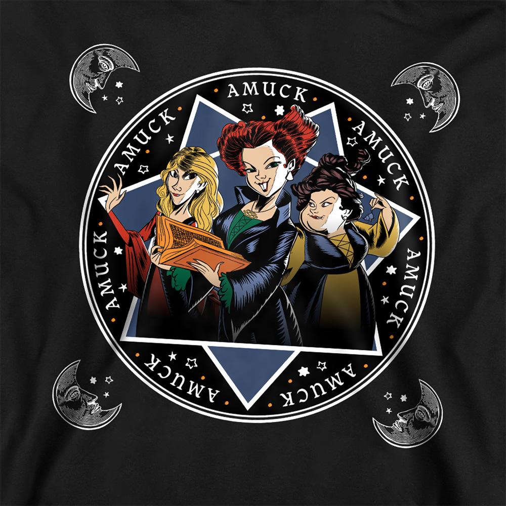 Black - Back - Hocus Pocus Childrens-Kids Amuck, Amuck, Amuck Sanderson Sisters Hoodie