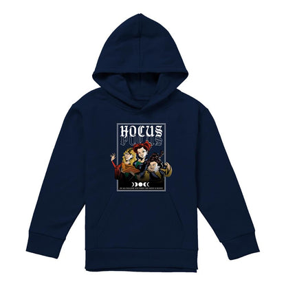 Navy - Front - Hocus Pocus Childrens-Kids On All Hallow´s Eve Sanderson Sisters Hoodie