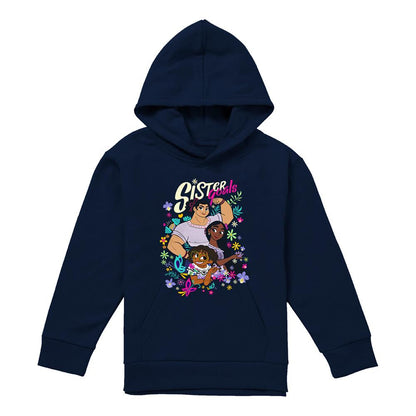 Navy - Front - Encanto Childrens-Kids Sister Goals Mirabel Isabela Luisa Hoodie
