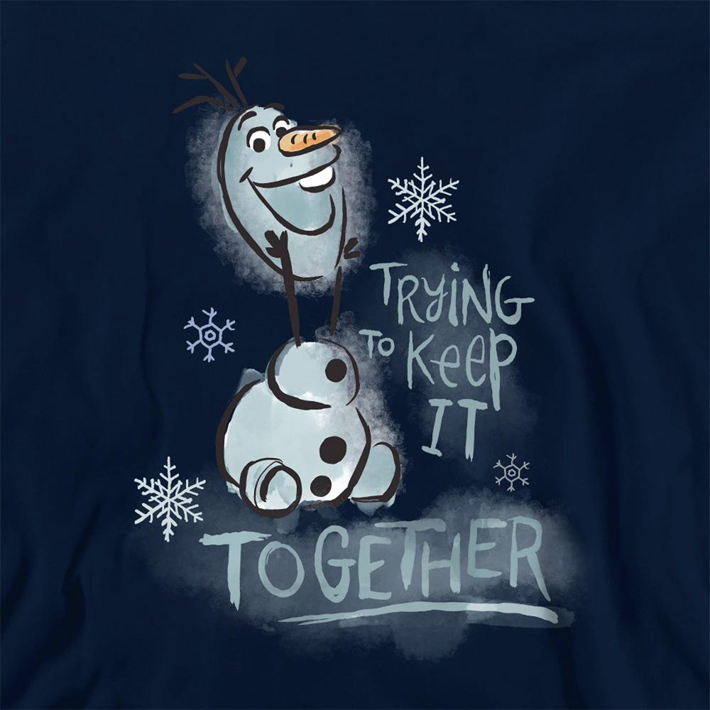Navy - Back - Frozen Childrens-Kids Trying To Keep It Together Olaf Hoodie
