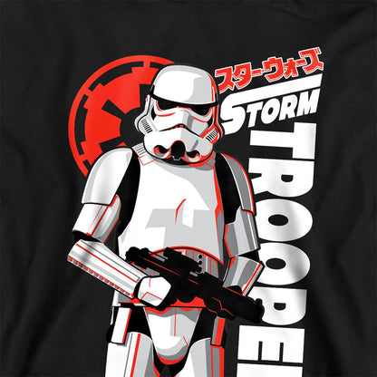 Athletic Heather - Back - Star Wars Childrens-Kids Manga Stormtrooper Heather Hoodie
