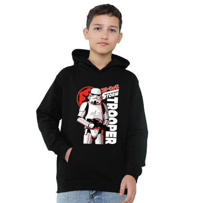 Athletic Heather - Front - Star Wars Childrens-Kids Manga Stormtrooper Heather Hoodie